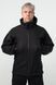 Військова куртка Проклеєна Чорна утеплена на флісі , Soft Shell Military Black 02602-XXL фото 2