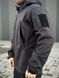 Військова куртка Проклеєна Чорна утеплена на флісі , Soft Shell Military Black 02602-XXL фото 15