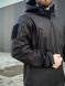 Військова куртка Проклеєна Чорна утеплена на флісі , Soft Shell Military Black 02602-XXL фото 14