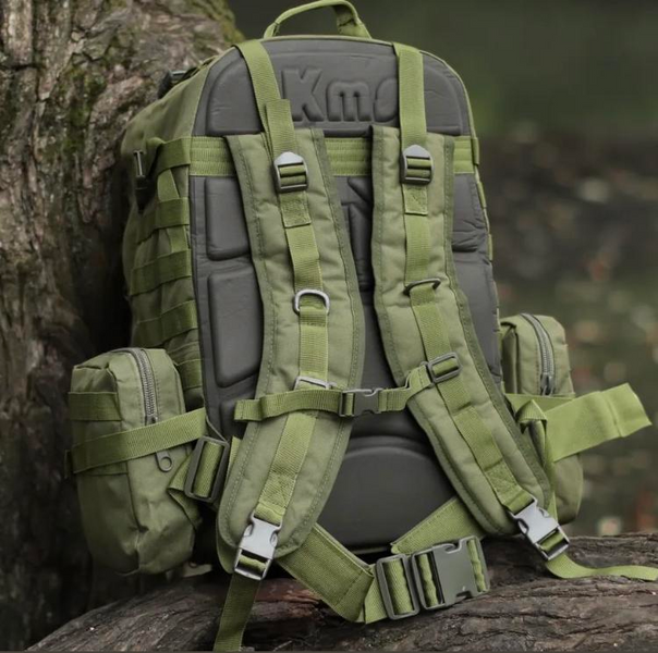 Тактический рюкзак Molle Assault 55л + (3 органайзера) Олива 6026-О фото