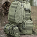 Тактический рюкзак Molle Assault 55л + (3 органайзера) Олива 6026-О фото 2
