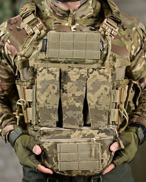 Плитоноска 4 точки скидання Attack PREMIUM піксель ДЛ6501 92036 фото