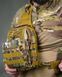 Тактическая нагрудная сумка черная через плечо мультикам ПП8249 94061 фото 2