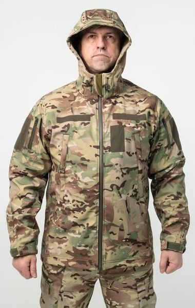 Куртка Soft Shell мультикам Military БАТАЛЫ 04996-5XL фото