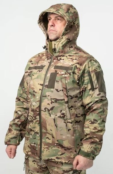 Куртка Soft Shell мультикам Military БАТАЛЫ 04996-5XL фото