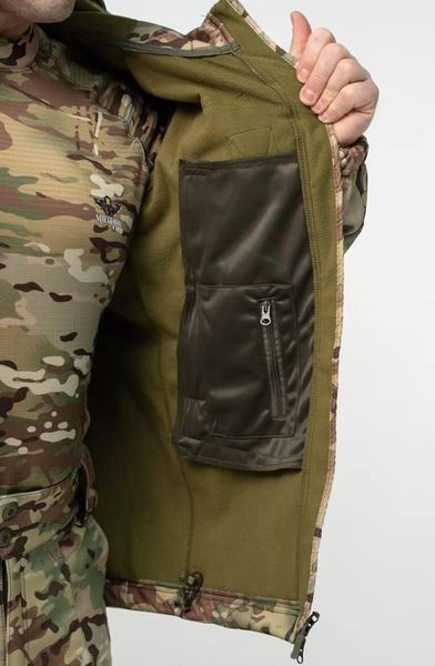 Куртка Soft Shell мультикам Military БАТАЛЫ 04996-5XL фото