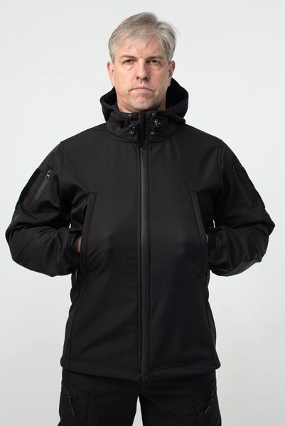 Куртка Soft Shell Чорна Military 00622-2XL фото