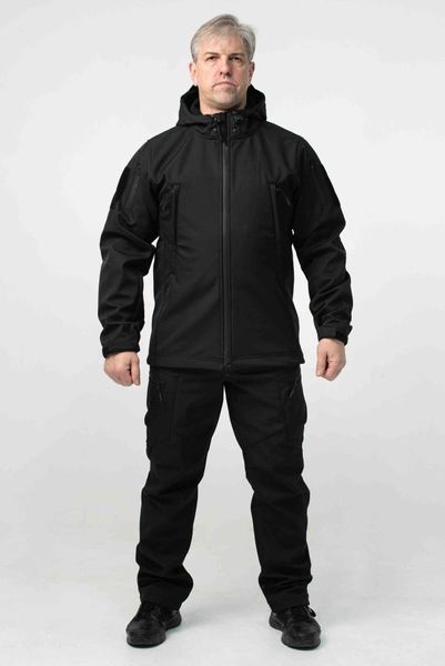 Куртка Soft Shell Чорна Military 00622-2XL фото