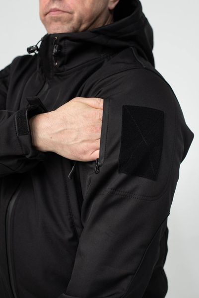 Куртка Soft Shell Чорна Military 00622-2XL фото