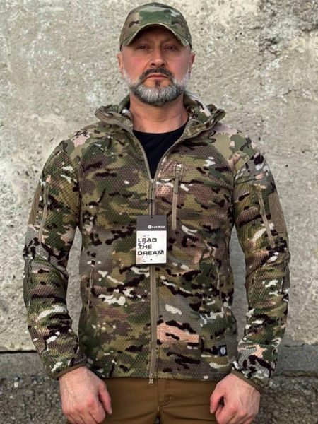 Кофта флисовая *соты* *Han-Wild* Grid Fleece мультикам 04959-3XL фото
