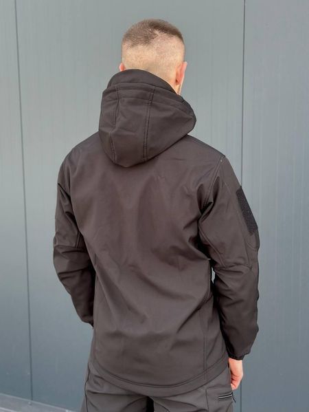 Куртка Soft Shell Чорна Military 00622-2XL фото