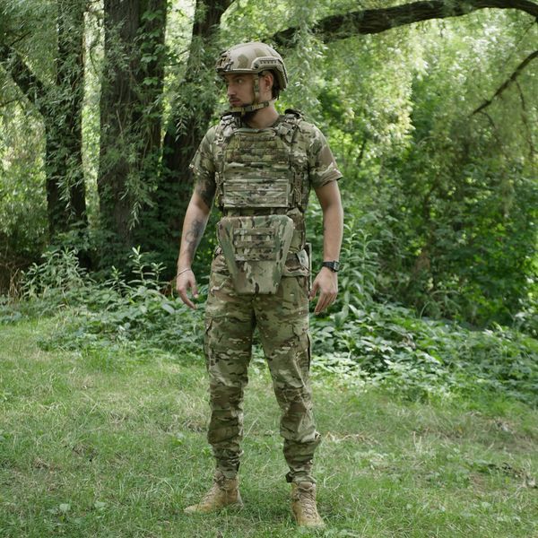 Защита паха (напашник-фартук) Militex с баллистической защитой 2 класс cordura USA Мультикам 17011-2-К фото
