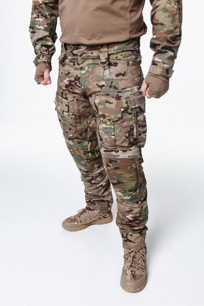 Тактично-польові штани з наколінниками KS-PRO Military, мультикам MTP 02581-60 фото