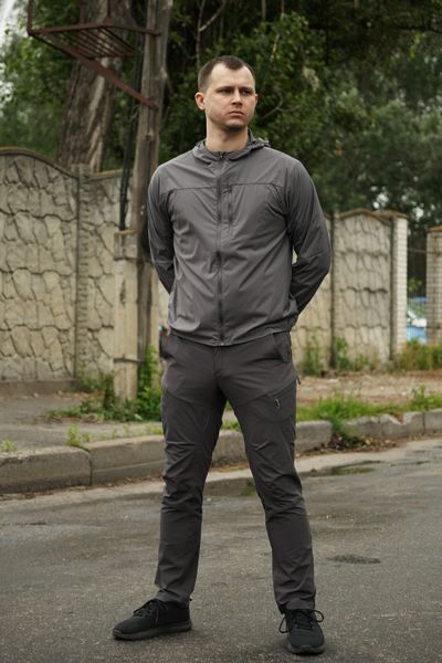 Штани стрейч BR Flex Shadow сірі-4XL 2102-4XL фото