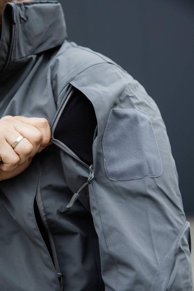 Тактична військова Сіра легка мембранна весняна куртка Han Wild 04467-XXXL фото