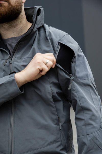 Тактична військова Сіра легка мембранна весняна куртка Han Wild 04467-XXXL фото