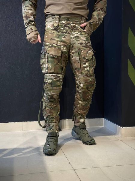 Тактично-польові штани з наколінниками KS-PRO Military, мультикам MTP 02581-60 фото