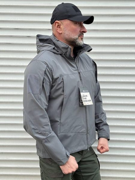 Тактична військова Сіра легка мембранна весняна куртка Han Wild 04467-XXXL фото