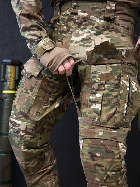 Тактично-польові штани з наколінниками KS-PRO Military, мультикам MTP 02581-60 фото