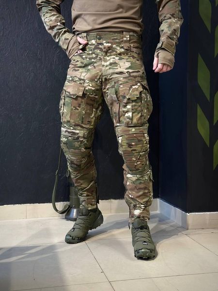Тактично-польові штани з наколінниками KS-PRO Military, мультикам MTP 02581-60 фото