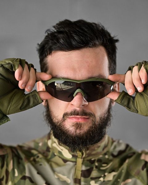 Тактичні балістичні захисні окуляри 5.11 FIVE ELEVEN 3 лінзи олива ВТ1127 86517 фото