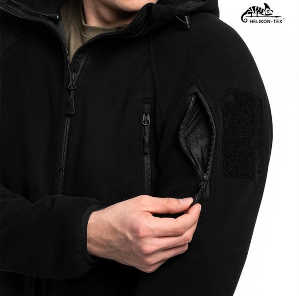 Флісова кофта Helikon Patriot Mk2 Hybrid Fleece - Black 03903-XXXL фото