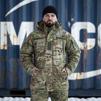 Зимняя куртка-бушлат Grifon "GOVERLA" мультикам ВСУ (Омни-Хит + синтепон) с двойным замком (Omni-Heat) 01248699 фото