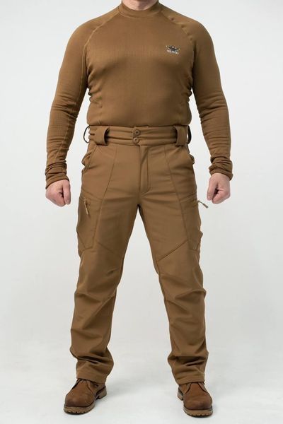 Утеплені Військові штани Soft Shell Military койот 02609-4XL фото