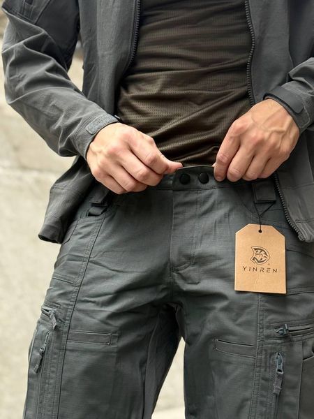 Штани тактичні YINREN 4.0 Grey Карго 03699-3XL фото