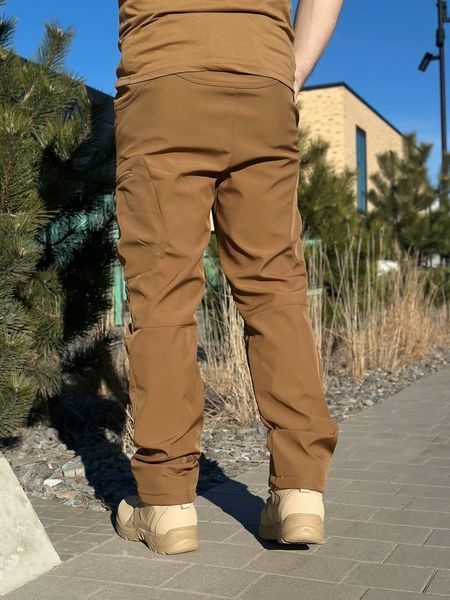 Утеплені Військові штани Soft Shell Military койот 02609-4XL фото