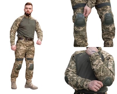 Військовий костюм Hawk Tornado (сорочка Ubacs(Убакс) з налокітниками+штани з наколінниками) піксель Rip-Stop 01241571 фото