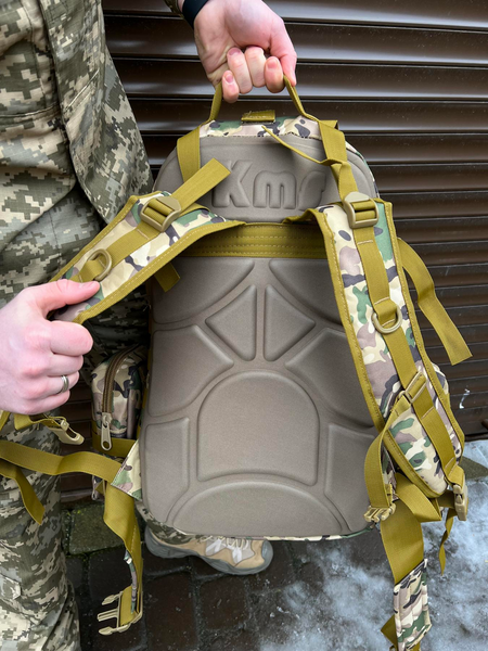 Тактический рюкзак Molle Assault 55л + (3 органайзера) Мультикам 6026-М фото