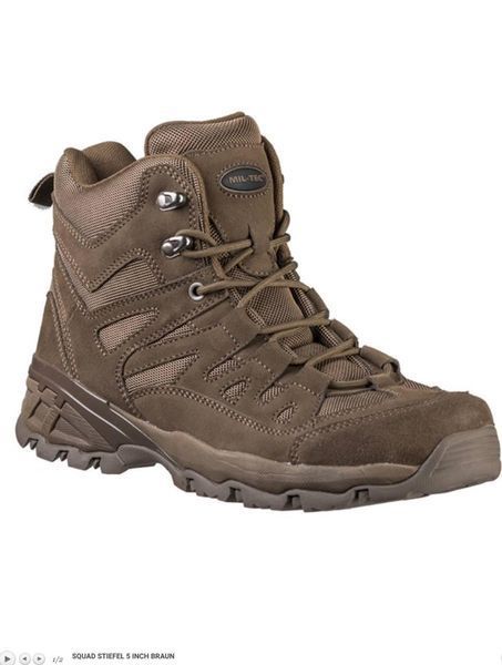 Черевики тактичні MIL-TEC Squad Boots 5 Inch Brown 00733-47 фото