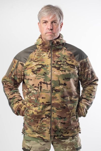 Кофта мікрофліс Мультикам з капюшоном G10 Military 03991-3XL фото