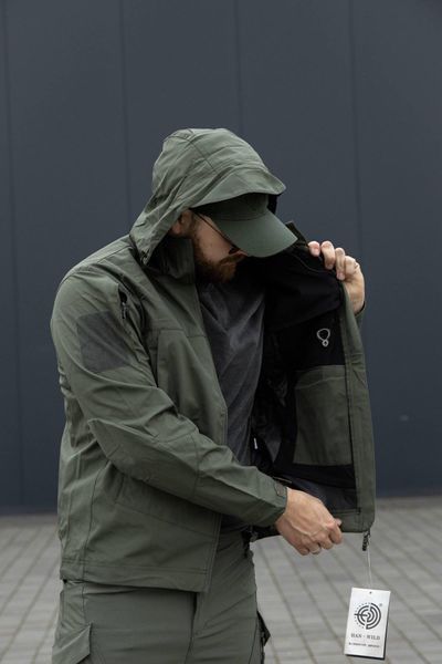 Тактична військова легка мембранна куртка Han Wild Олива 04634-XXXL фото