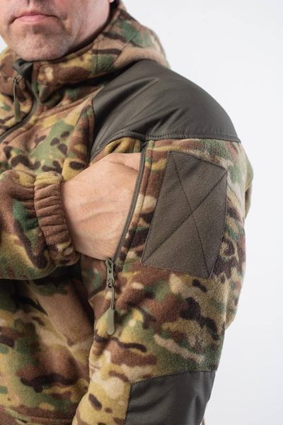 Кофта мікрофліс Мультикам з капюшоном G10 Military 03991-3XL фото