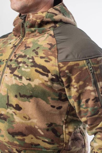 Кофта мікрофліс Мультикам з капюшоном G10 Military 03991-3XL фото