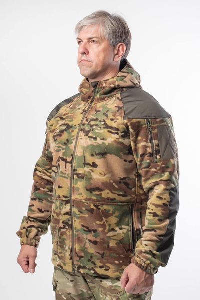 Кофта мікрофліс Мультикам з капюшоном G10 Military 03991-3XL фото