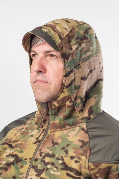 Кофта мікрофліс Мультикам з капюшоном G10 Military 03991-3XL фото