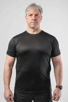Футболка джерсі сітка Чорна Military Black 02951-60 фото