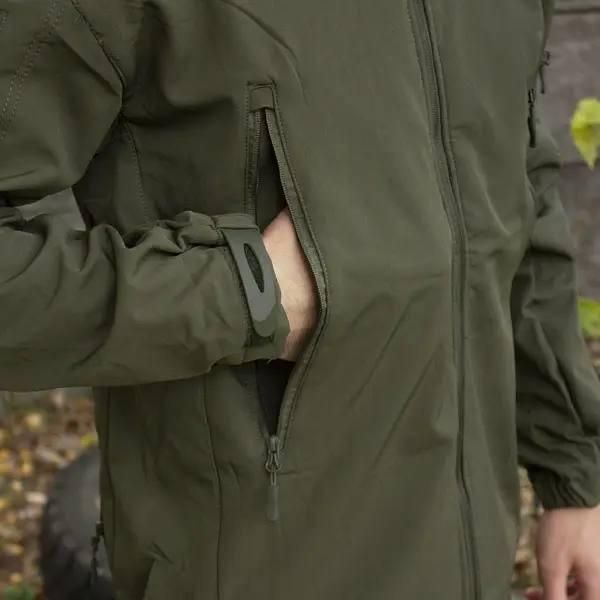Куртка софтшел Gman Олива Soft Shell на флісі 01744-5XL фото