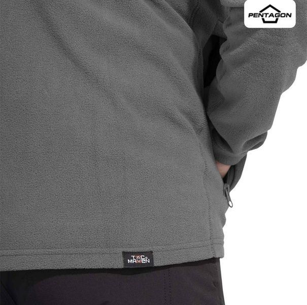 Флісова кофта Pentagon Tac Maven Elk Wolf Grey 01814-4XL фото