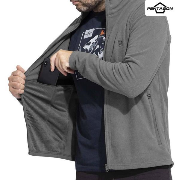 Флісова кофта Pentagon Tac Maven Elk Wolf Grey 01814-4XL фото