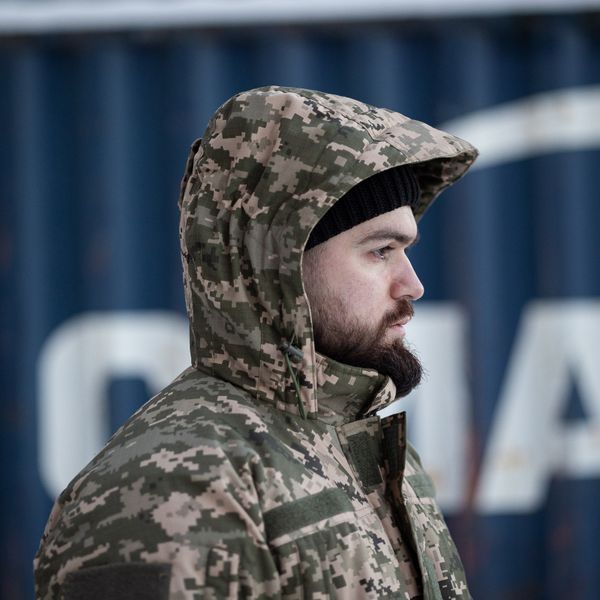 Зимняя куртка-бушлат Grifon GOVERLA пиксель ВСУ (Омни-Хит + синтепон) с двойным замком (Omni-Heat) 01248700 фото