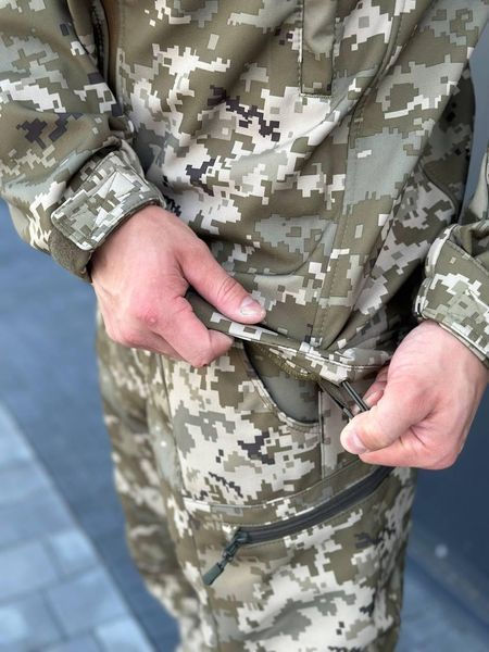 штани коричневий піксель софтшел Military 00674-3XL фото