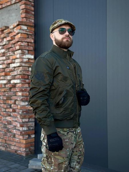 Бомбер льотний олива AIR Forces Olive 00695-4xl фото