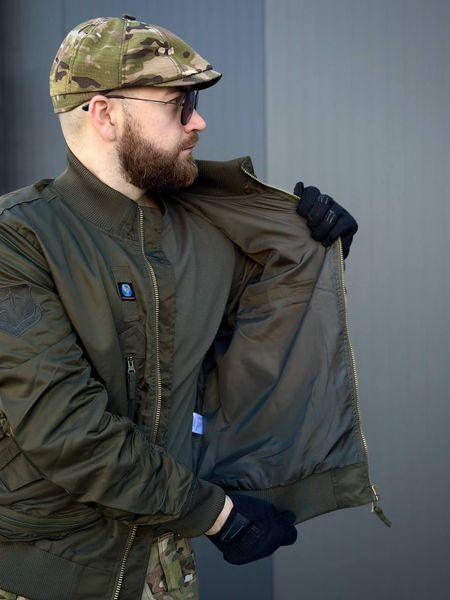 Бомбер льотний олива AIR Forces Olive 00695-4xl фото