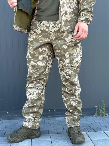штани коричневий піксель софтшел Military 00674-3XL фото