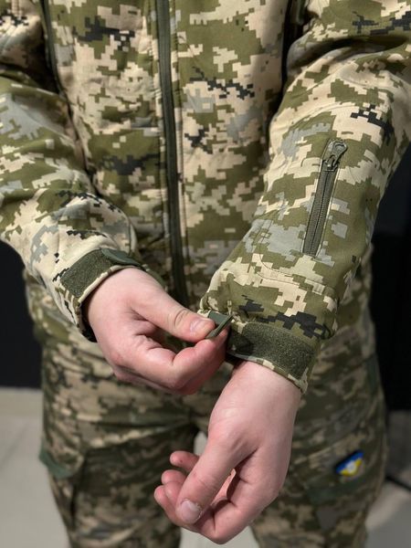 Куртка Tactical Софтшел Піксель Утеплена на флісі mm14 02387-XXXL фото