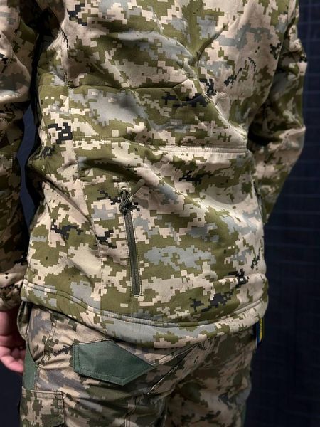 Куртка Tactical Софтшел Піксель Утеплена на флісі mm14 02387-XXXL фото